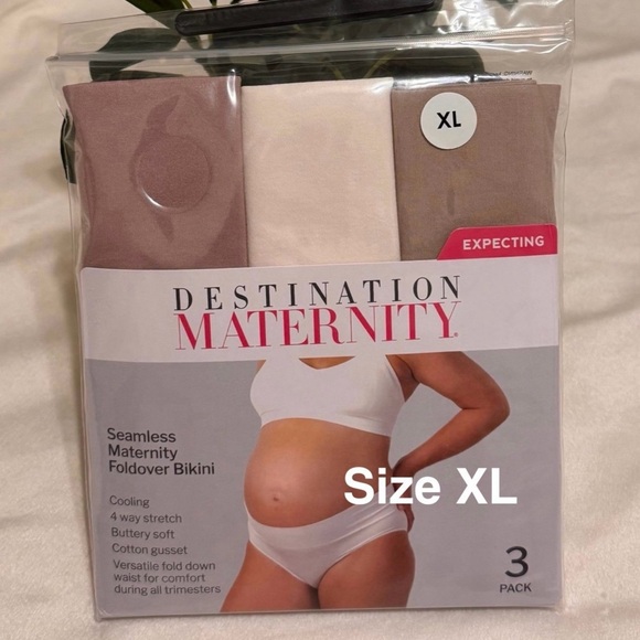 Destination Maternity Women's Foldover Panty, 3-Pack - Picture 1 of 5